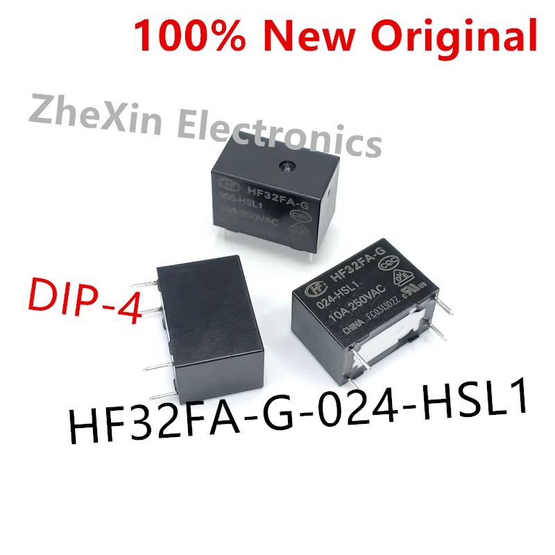 10 шт./лот HF32FA-G-024-HSL1、HF32FA-G-012-HSL1 、HF32FA-G-005-HSL1 Новое оригинальное силовое реле
