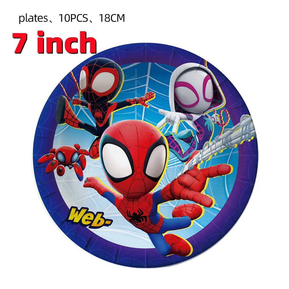Настольные украшения Spidey And His Amazing Friends бумажные тарелки скатерть Человек-паук