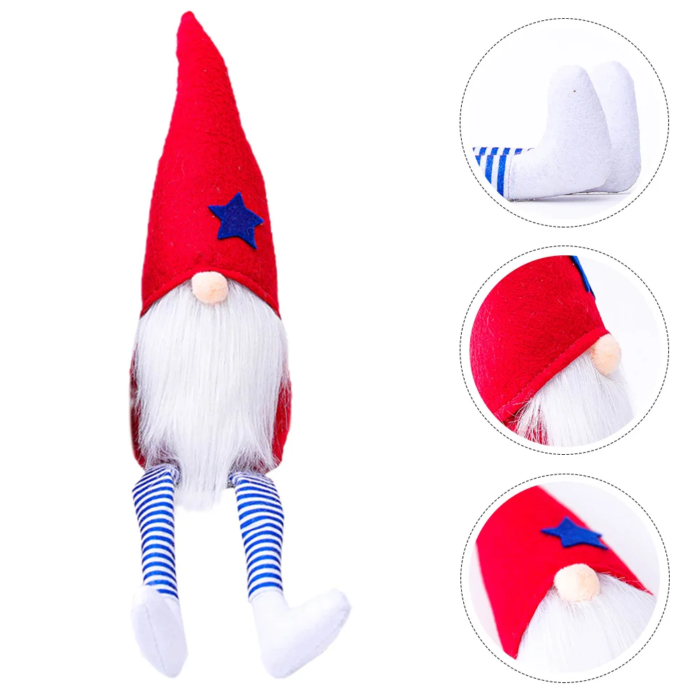 

Patrioticday Independence Gnome Table Gnomes Plush Tomte Faceless Dwarf Decor Swedish Centerpiece Figurine Decoration Ornaments
