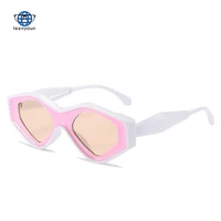 teenyoun cool triangle cat eye sunglasses 2022 new disco butterfly sunglasses womens small face punk sun glasses trend