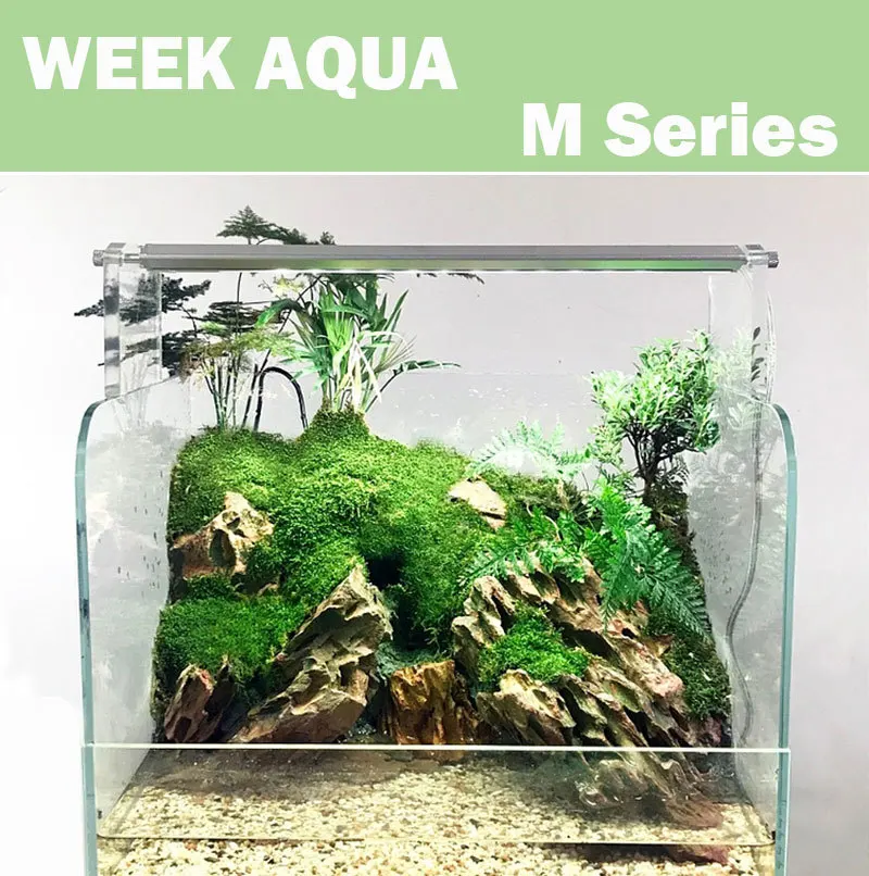 

Week Aqua Led Lighting Uv Aquarium Lamp M Series Full Spectrum Sterilizer WRGB ADA Style Accessories Fish Tank Decoration Plant