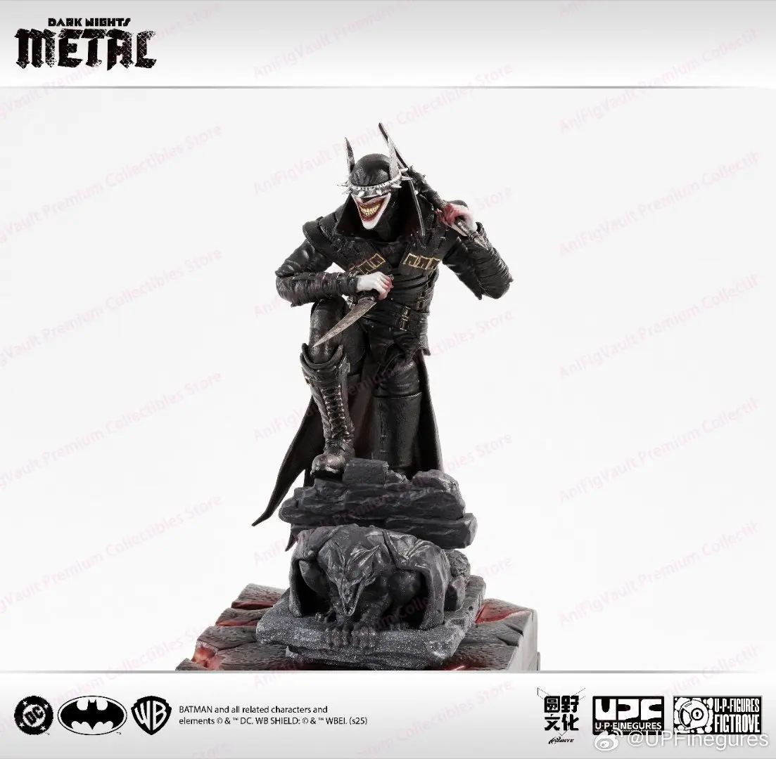 Фото Оригинальные фигурки LPZZ UPFinegures Dark Nights Metal The Batman Who Laughs Laughing Bat в наличии, коллекционные аниме-фигурки, модель №3