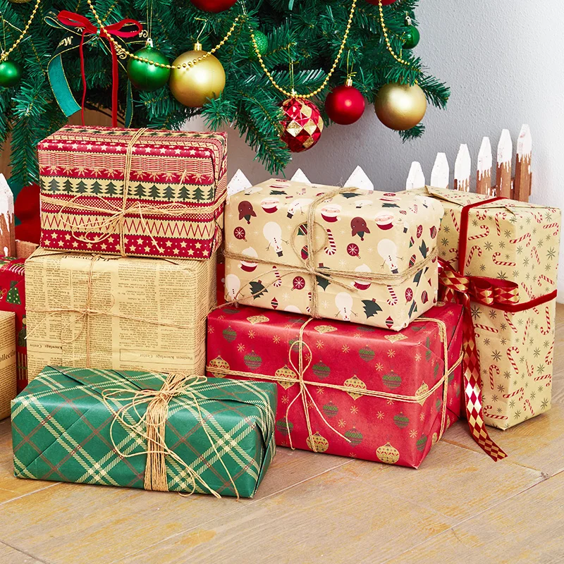 Новые рождественские украшения подарочная коробка цветная рождественская елка