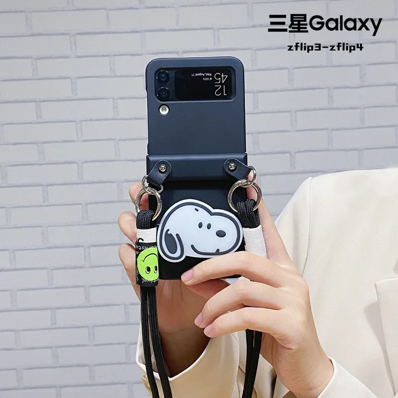 Мультяшный милый держатель-подставка с собакой кросс-боди длинный шнурок