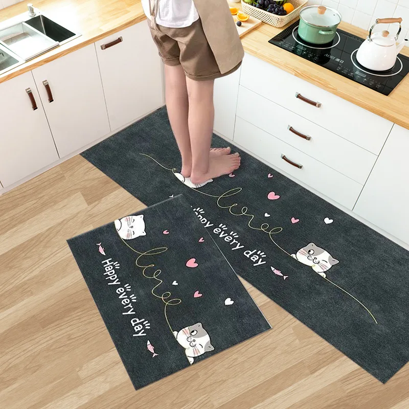 

Kitchen Carpet Non-slip And Washable Bedroom Living Room Bathroom Doormat Entrance Foot Mat