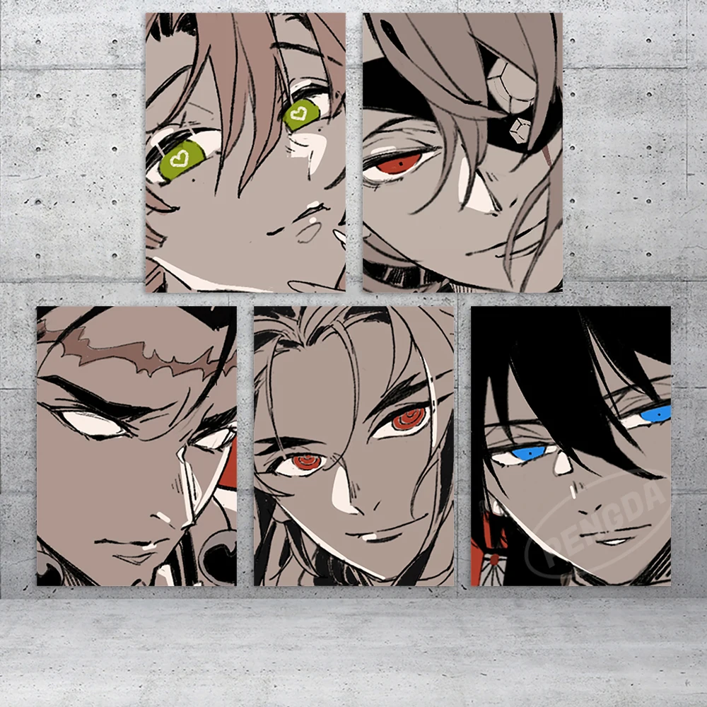 

Home Decor Demon Slayer Canvas Painting Anime Wall Art Tomioka Giyuu Poster Modular Picture Kanroji Mitsuri Bedside Background