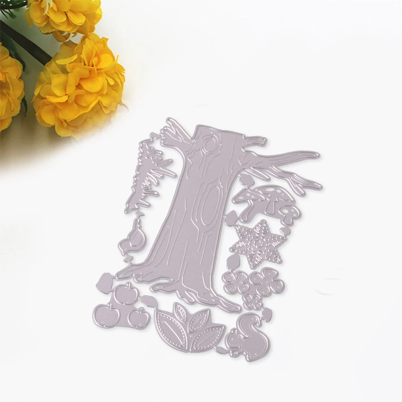 

Metal Cutting Dies Snowflake Squirrel Mushroom Flower Grass Die Cuts Stencil Template Mold for DIY Scrapbook Crafts
