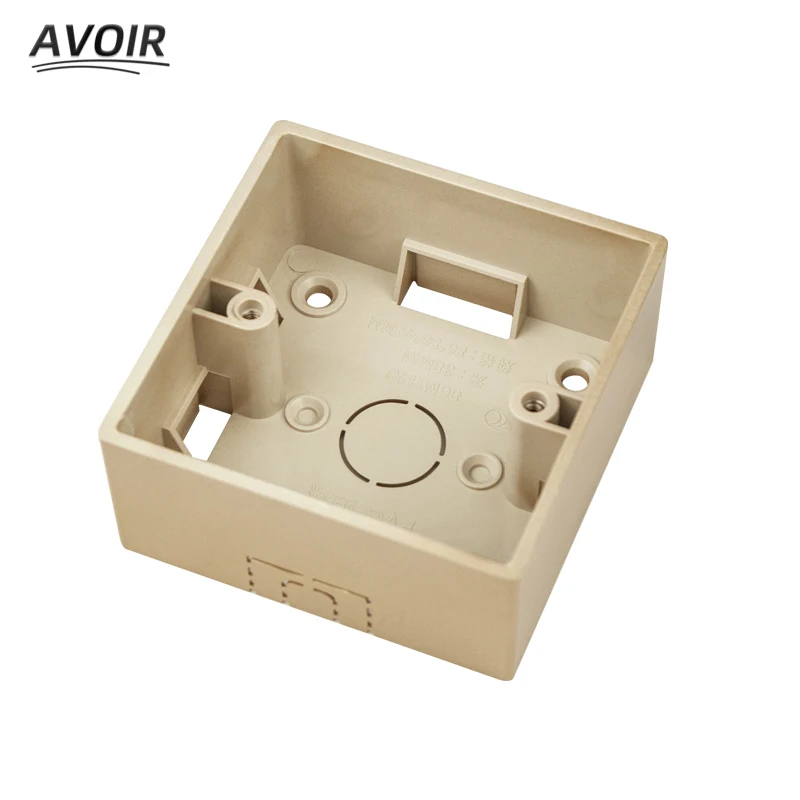

Avoir 86 Type Square Installation Box Wall External Mounting Switch Box Surface Mounted Plastic Electric Socket Junction Case