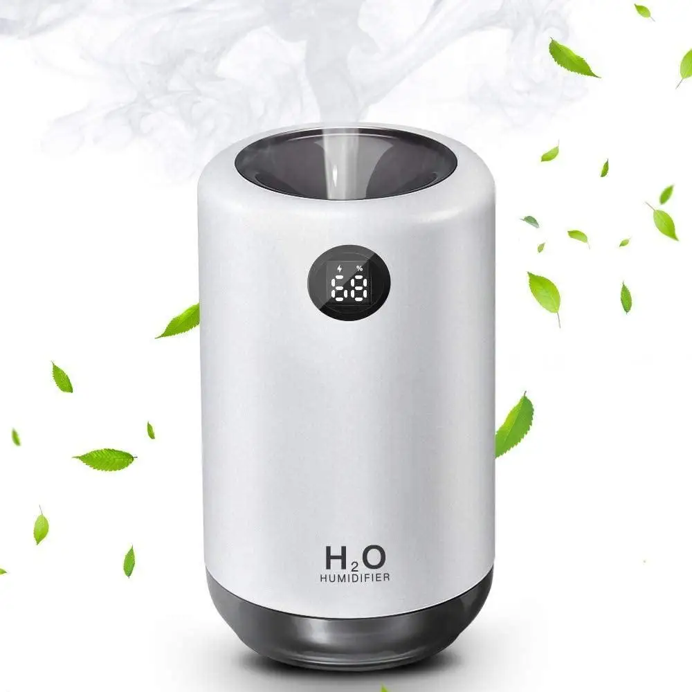 

1PCS Portable Small Cool Mist Humidifiers USB Desktop Humidifier for Plants, Office, Car, Baby Room Quiet Mini Humidifier Gray