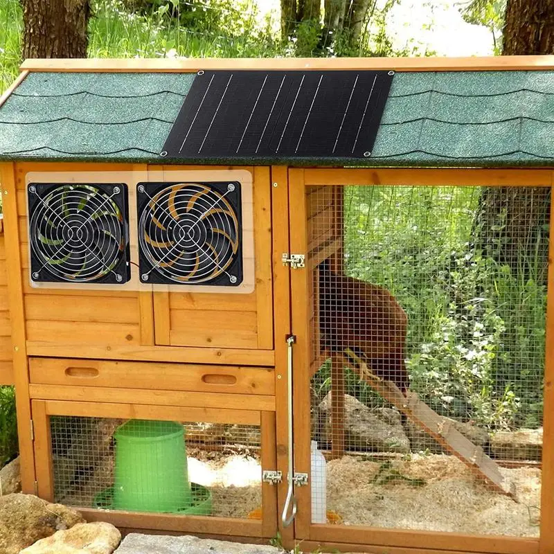 

Camping Solar Wind Fan Garage Exhaust Fan Solar Panel Fan Shed Vent Fan IPX7 Waterproof Ventilation Solar Panel Garage Exhaust