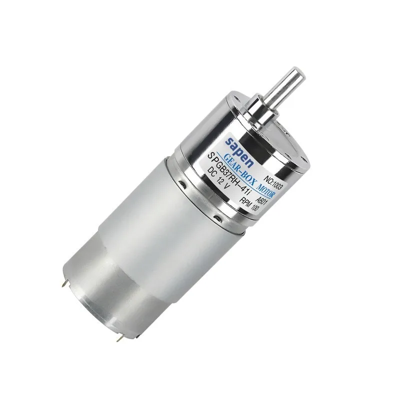 Двигатель-Шестерня постоянного тока SPGB37RH, 12 В, 24 В постоянного тока, с постоянным магнитом, 13-650 об/мин