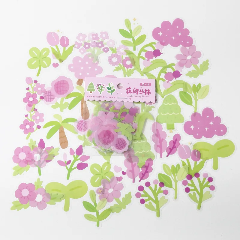 

MOHAMM-PET наклейки с цветами в джунглях