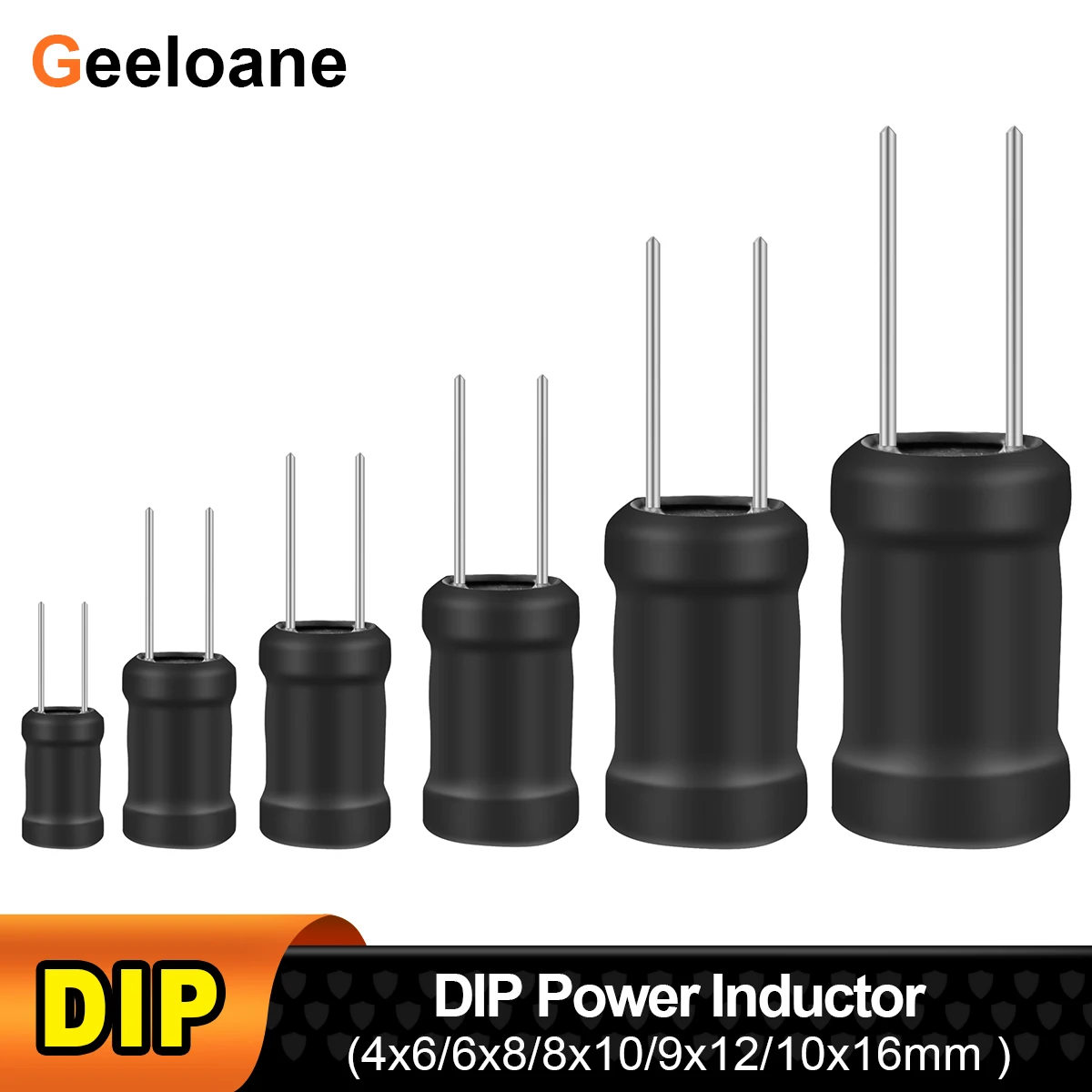 

20Pcs DIP Power Inductor 4x6 6x8 8x10 9x12 10x16 I-shape Inductance Ferrite Core Copper Coil 2.2UH 3.3UH 4.7UH 10UH 15UH 22UH