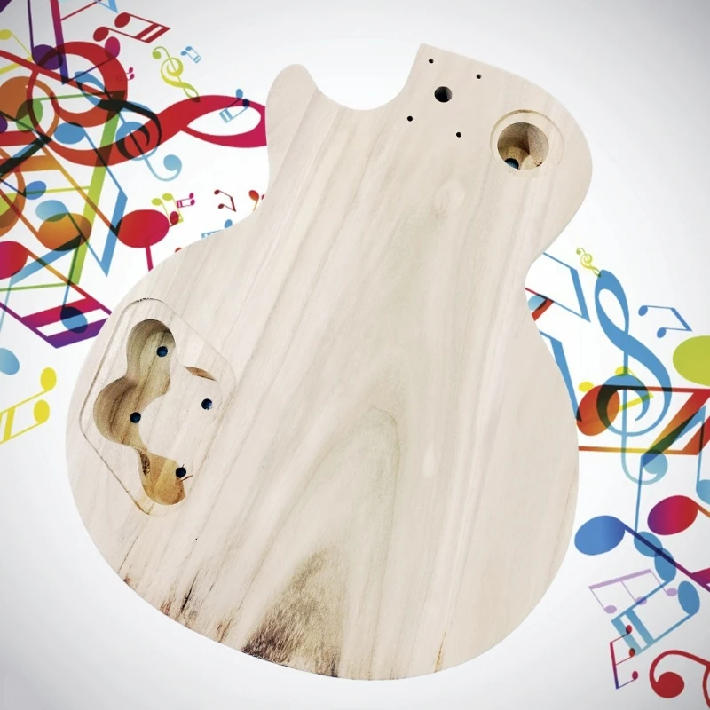

One Piece Maple Wood DIY Electric Guitar Body Guitar Barrel Replacements Unfinished Handcrafted Classical Guitar Body 24BD