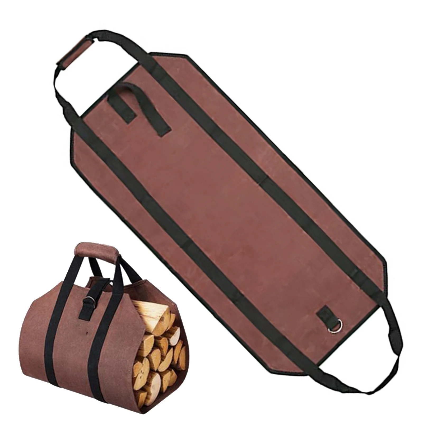 

Wood Carrying Bag Wood Carrying Bag Waterproof Wood Carrying Bag For Camping Barbecue Large Capacity Fireplace Log Carrier Open