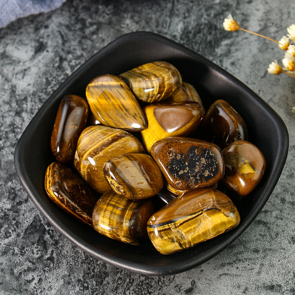 

Natural Tiger Eye Stone Crushed Stone Aroma Diffuser Fragrance Stone Fish Tank Landscape Stone Particle Handicraft Ornaments