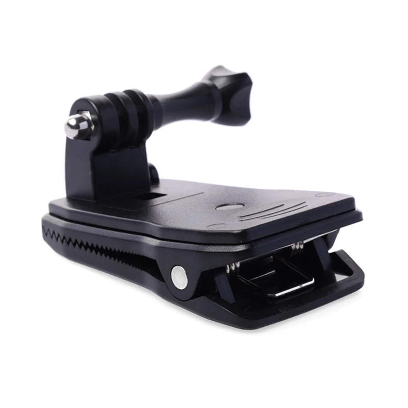 

360 Degree Rotary Backpack Hat Clip Clamp Mount for Go-Pro 4 4 3+ 3/2 Camera
