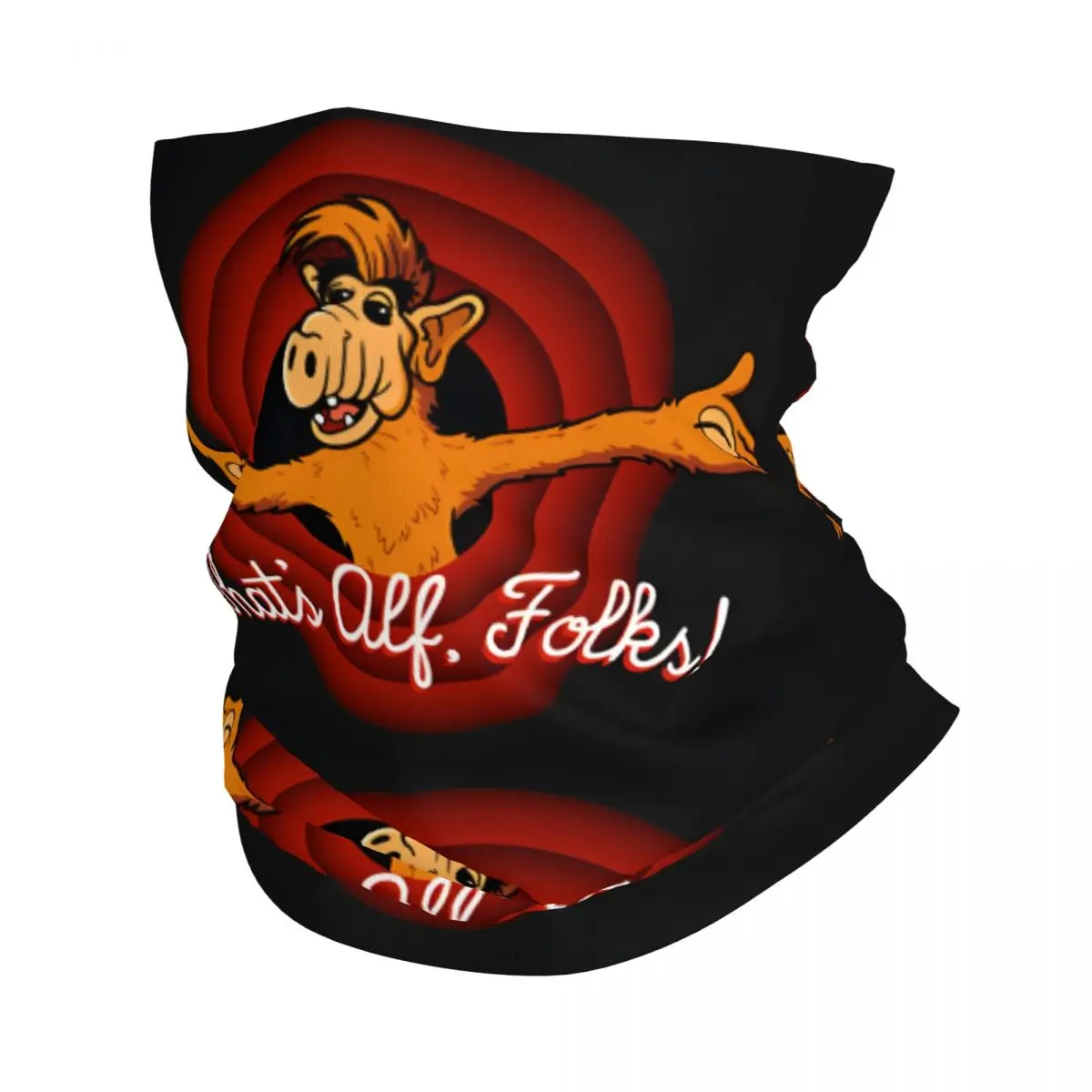 Шарф шейный платок маска для лица и шеи из полиэстера