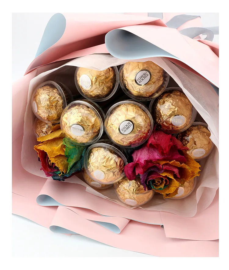 

25Pcs Clear Chocolate Box Truffle Liner Flower Candy Box Bouquet Chocolate Ball Holder Case Valentines Day Gift Box Party Decor