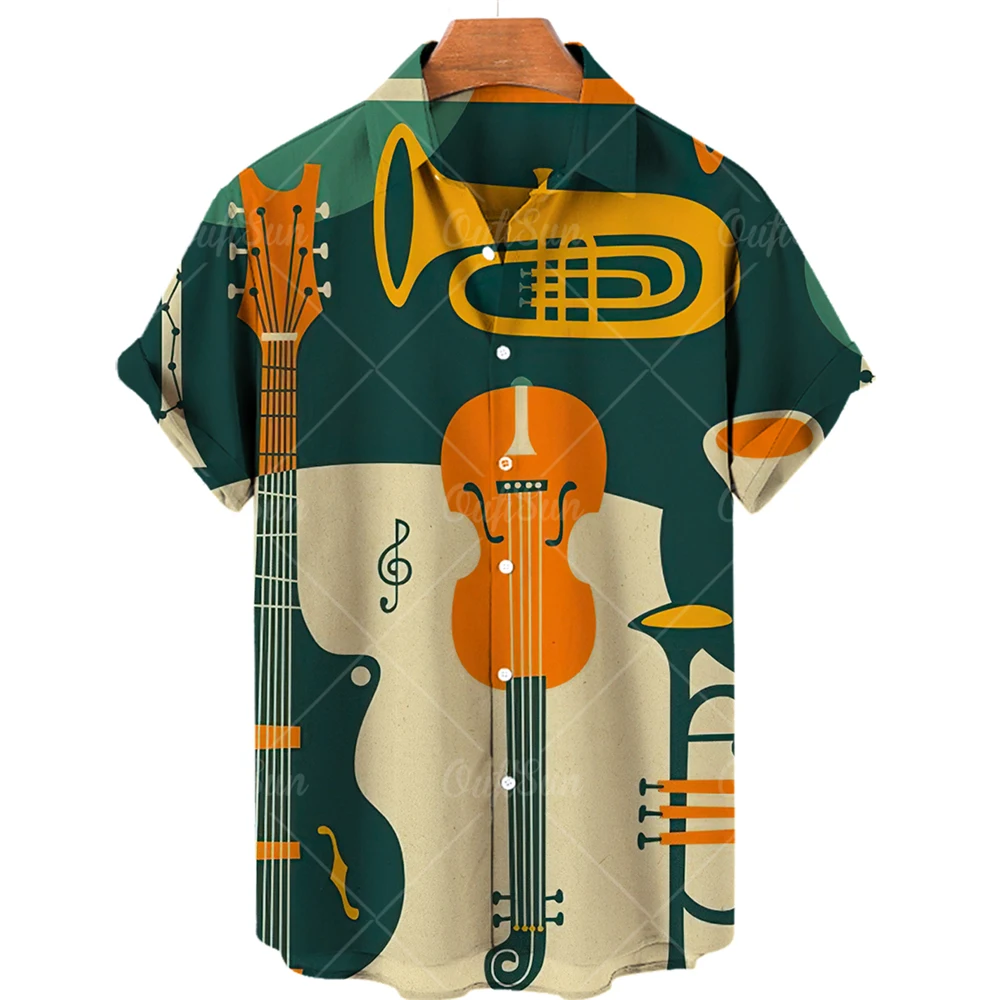 

Рубашка мужская пляжная с коротким рукавом, Модный повседневный Свободный Топ с 3d принтом, с V-образным вырезом, В гавайском стиле, 5xl, на лето