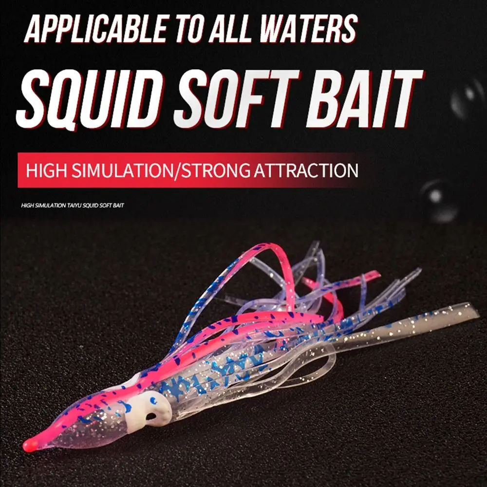 

6 шт. ТПЭ прочная 12 см 4 г плавающая Мягкая силиконовая искусственная Рыболовная Снасть с длинным хвостом искусственная приманка для кальмар...