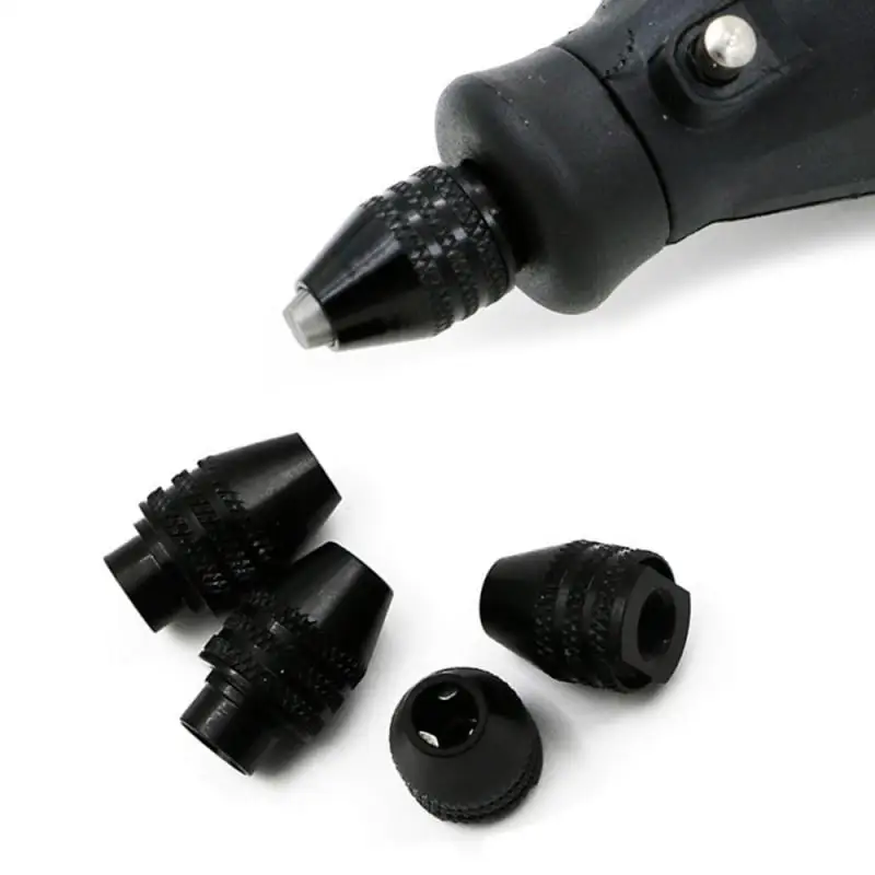 

Universal Multi Drill Chuck Keyless for Dremel Rotary Tools 4 Size 0.3-3.2mm Mini Drill Bit Chucks Adapter Engraver Accessories
