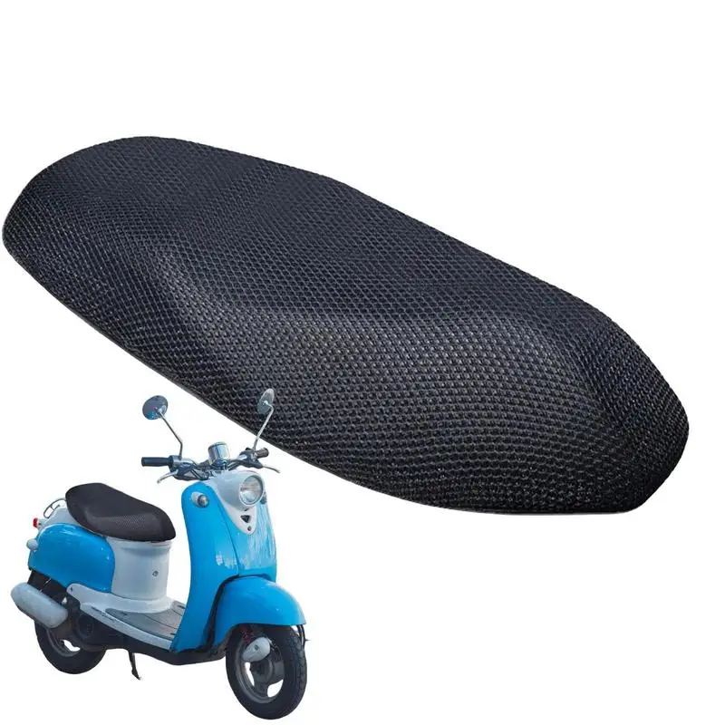 

Motorcycle Breathable Seat Cover Summer Cool Honeycomb Design Ventilation Nonslip Motorbike Scooter Cushion Seat Cover Protector