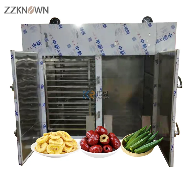 

96 Trays Gas Stainless Steel Food Fruit Dehydrator Electric Mango Pineapple Apple Dryer Vegetables Meat Drying Dried Machine