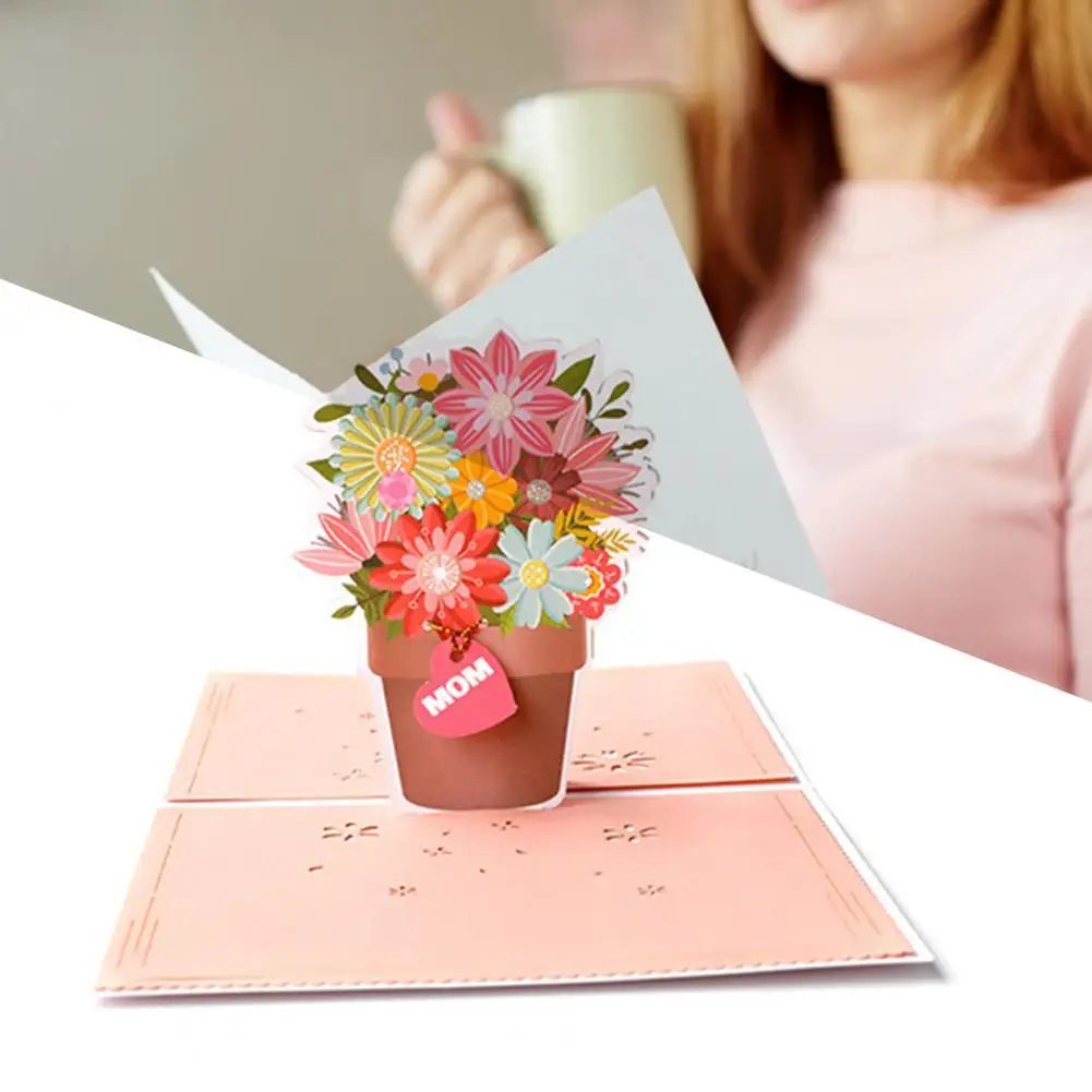 

Attractive Solid Color Easy to Carry Decorative Three Dimensional Greeting Card for Gifts Greeting Card Greeting Card