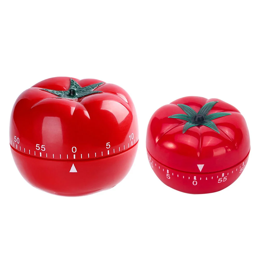 

2 Pcs Digital Timers Countdown Cute Kitchen Mechanical Cooking Clock Clocks Stopwatch Electronic Tomato
