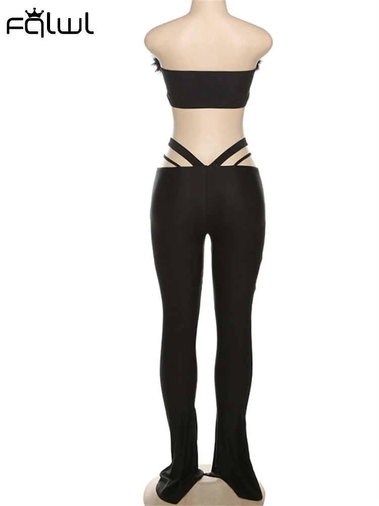 Habbris зимняя женская сексуальная одежда из двух предметов для вечеринок 2024