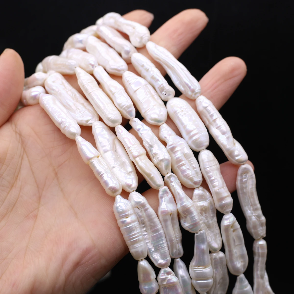 8x20 мм жемчуг в форме зубочисток стиле барокко натуральный пресноводный