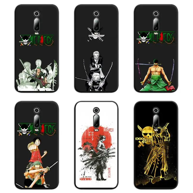 

One Piece Zoro Phone Case For Redmi 9A 9 8A Note 11 10 9 8 8T Pro Max K20 K30 K40 Pro