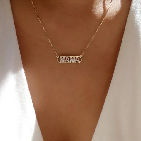 Цепочка с подвеской "Мама"