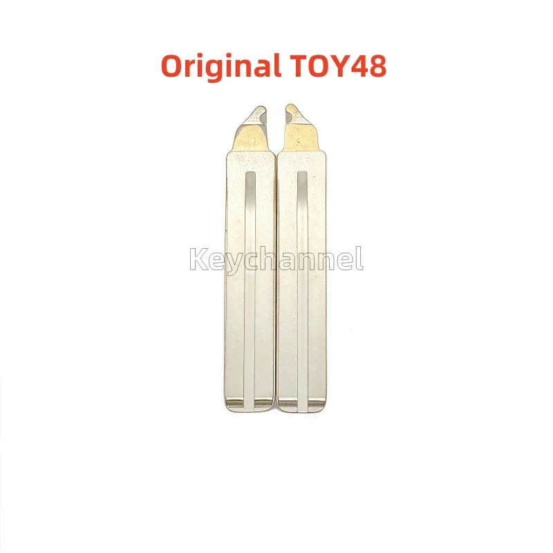 

5 шт. TOY48 оригинальный автомобильный ключ с откидным лезвием для дистанционного ключа для Toyota AYGO Nonprox PEUGEOT 108 CITROEN C1, лезвие дистанционного ключа