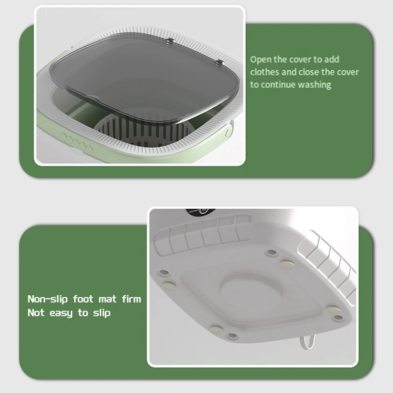 Мини-складная стиральная машина емкостью 12 л автоматическая домашняя