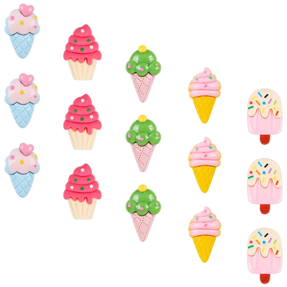 Ice Cream Pin Daily Use Push Pushpins Convenient Thumbtacks Shape Map Supplies Decorative Push images - 6