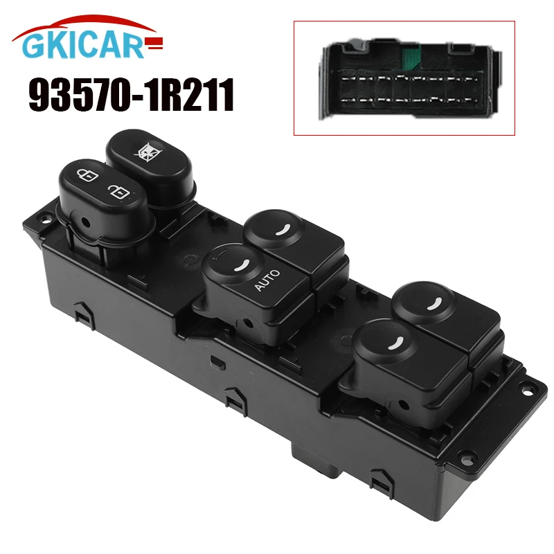 

93570-1R211 Left Electric Master Window Switch 935701R211 For 2015- 2017 Hyundai Accent