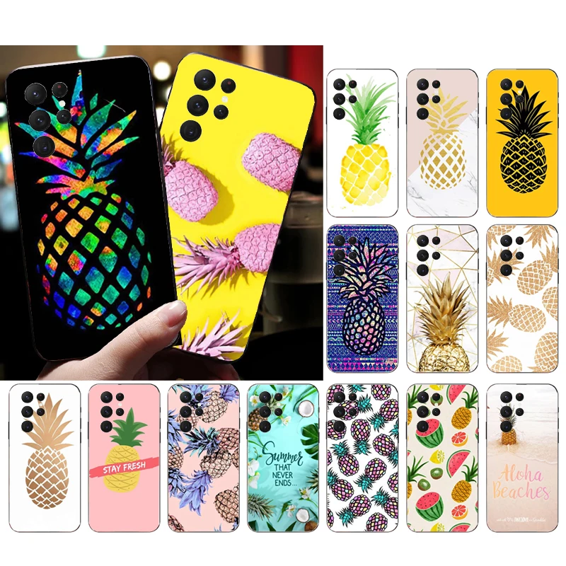 

Phone Case for Samsung Galaxy S23 S22 S21 S20 Ultra S20 S22 S21 S10 S9 Plus S10E S20FE Pineapple