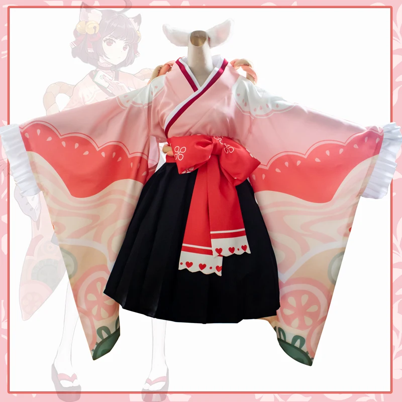 

Костюм для косплея из игры Majsoul Ichihime, кимоно в стиле "Лолита", униформа для Хэллоуина, кимоно для костюмированной вечеринки