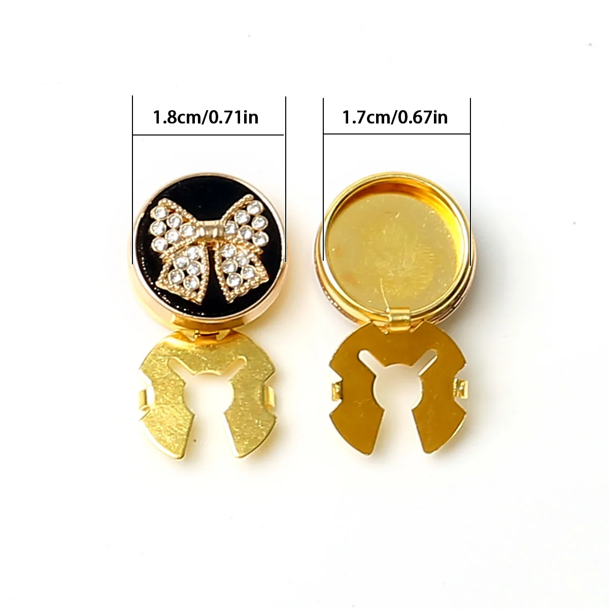 Металлические запонки 2 шт