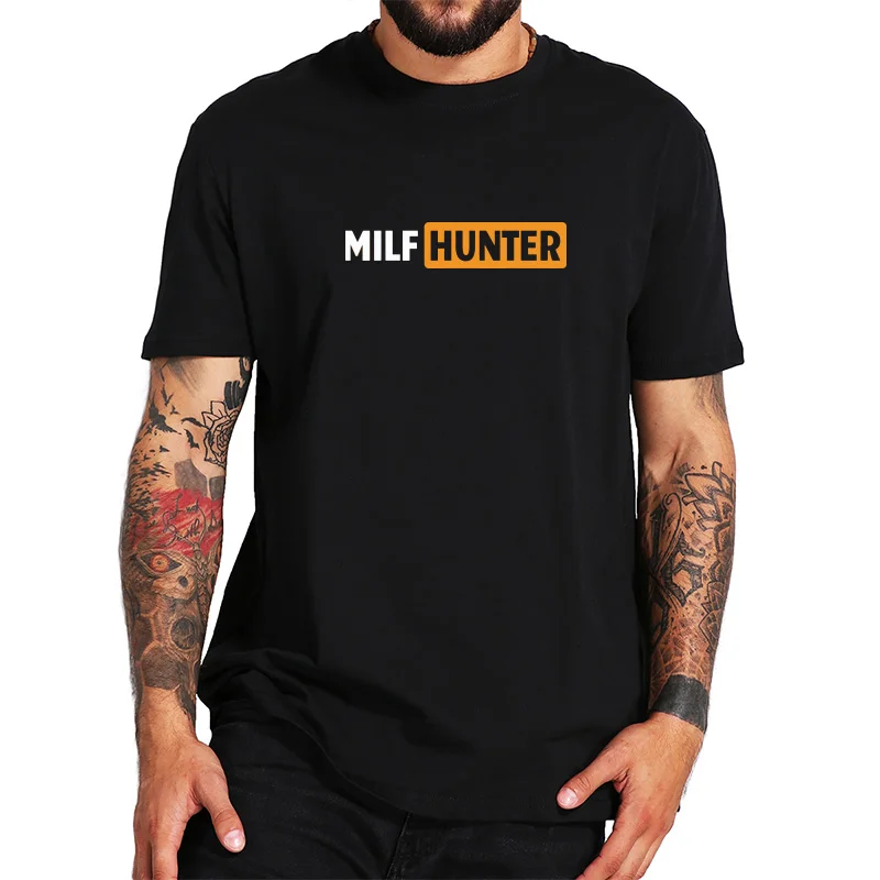 

MILF T Shirt Funny Joke Men Short Sleeve High Quality Creative Design Adult Joke 100% Cotton Tops Tee Homme