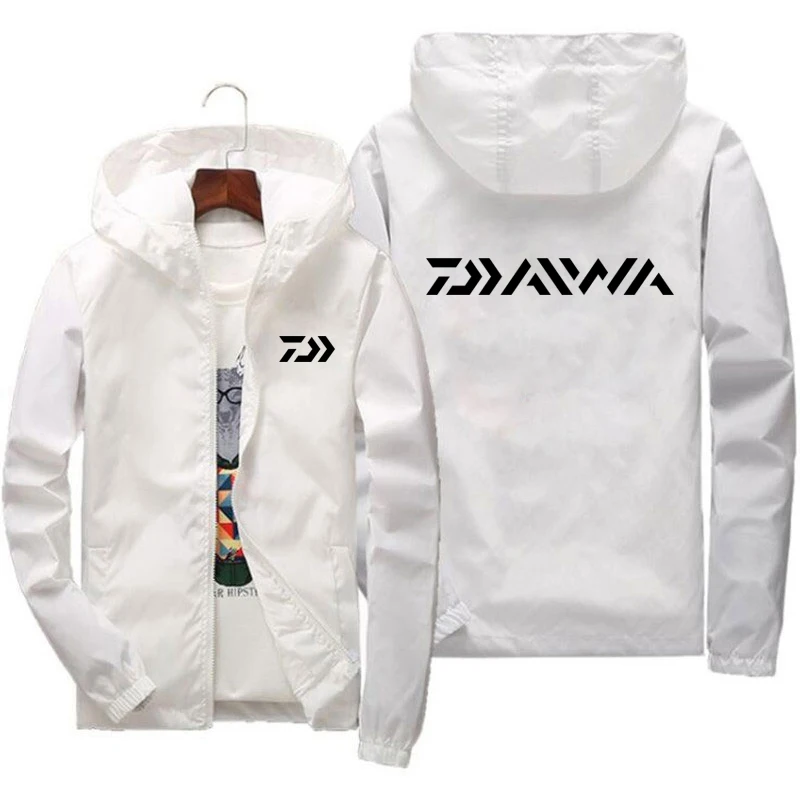 

Daiwa Fishing Zipper Windproof Jacket Men Women Hoodies Sunscreen Clothing Spring Casual Sport Long Sleeve Hooded Thin Coat Tops