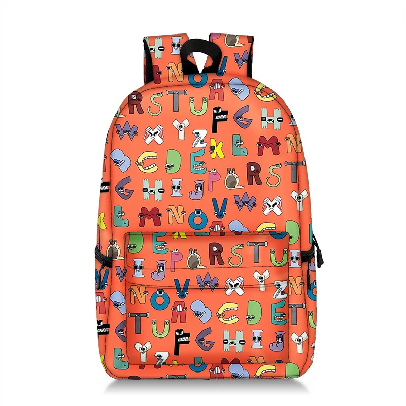 

Школьная сумка с алфавитом и мультипликационным принтом