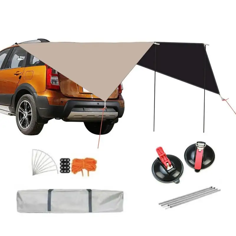 

Автомобильная палатка, тент для задней двери, тент для кемпинга, хэтчбека, навес для внедорожника, минивэна, портативный водонепроницаемый тент на крышу