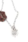 Женское Ожерелье Marjin, серебристое ожерелье с цепочкой в виде клевера