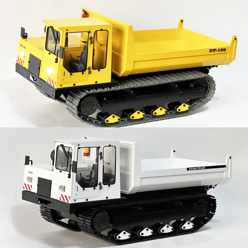 

1/12 Crawler Hydraulic Dump Truck Model Metal Remote Control Large Truck Model Toy