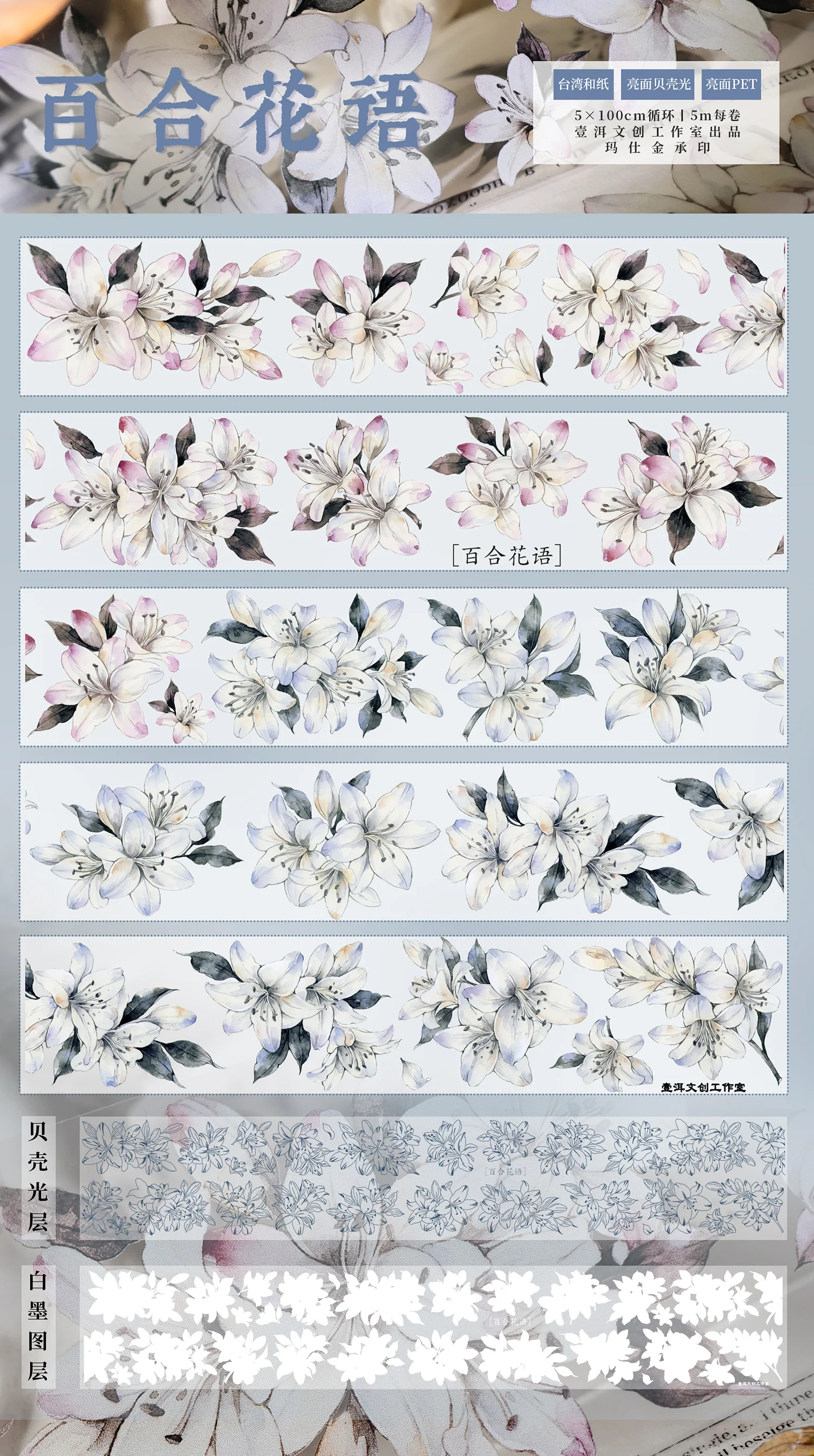 

Винтажная лента Washi