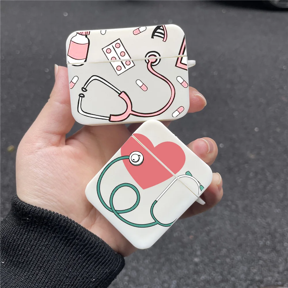 

Чехол для наушников Airpod 2 1 3 Pro с рисунком доктора медсестры