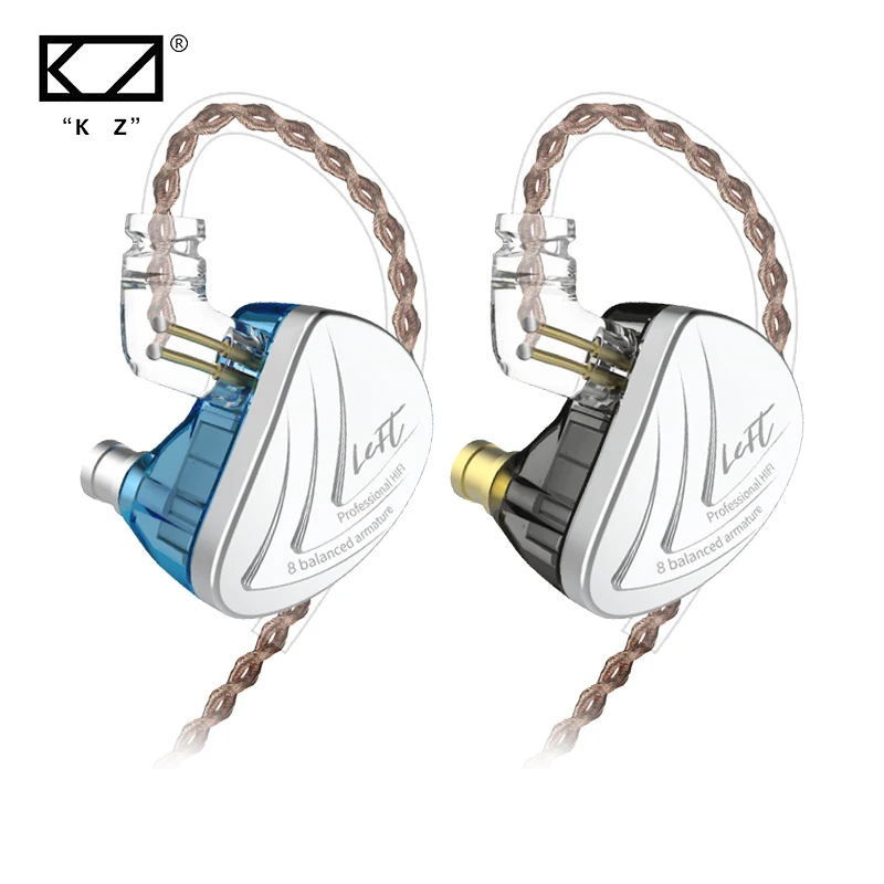

KZ AS16 Wired Earphone Sport Noise Cancelling Headset Hifi Music Earbud Monitor Headphone Game Microphone Balance Armaturer